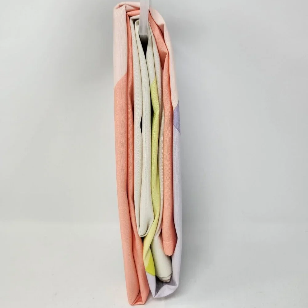 Mainstays Pastel Colorblock Shower Curtain, 72